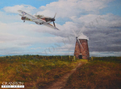 Hurricane over Halnaker by Tony Sargeant [Greetings Card]