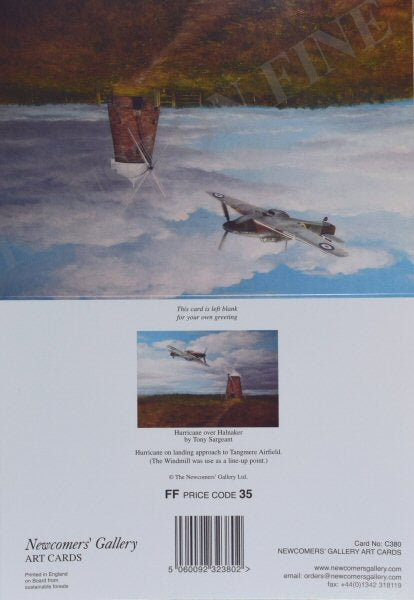 Hurricane over Halnaker by Tony Sargeant [Greetings Card]