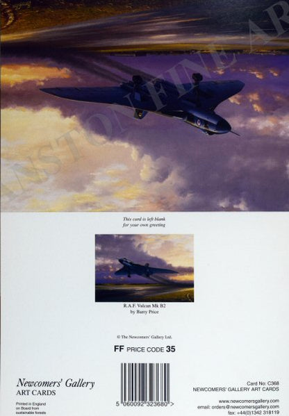 R.A.F Vulcan Mk B2 by Barry Price [Greetings Card]