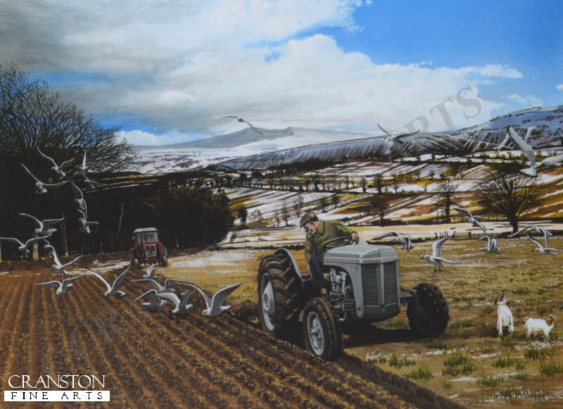 Winter Ploughing by Ray Hutchins [Greetings Card]