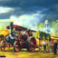 Village Fair - Garrett Tractor by David Weston [Greetings Card]