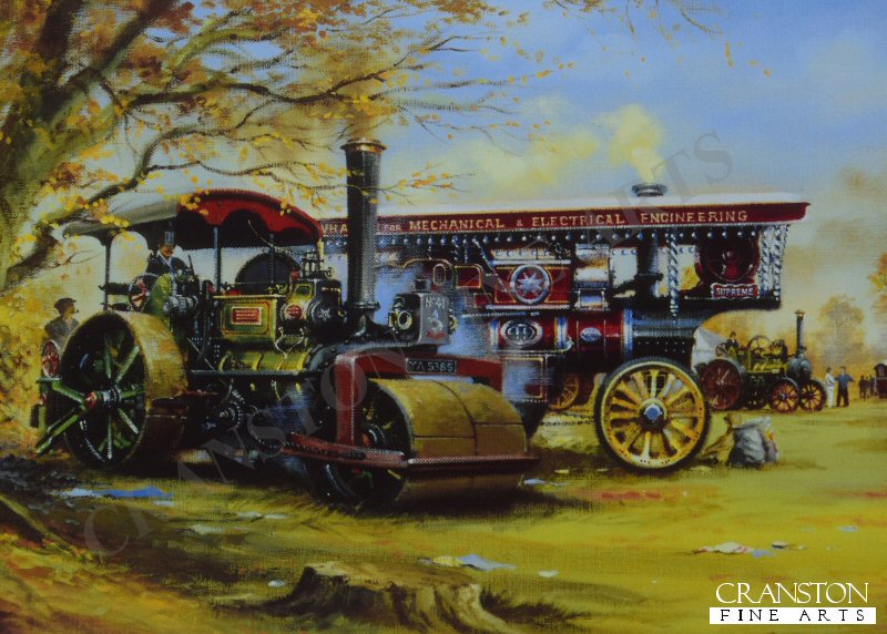 Steam Traction Rally by David Weston [Greetings Card]