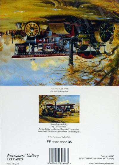 Steam Traction Rally by David Weston [Greetings Card]