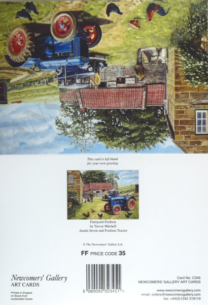 Farmyard Fordson by David Weston [Greetings Card]