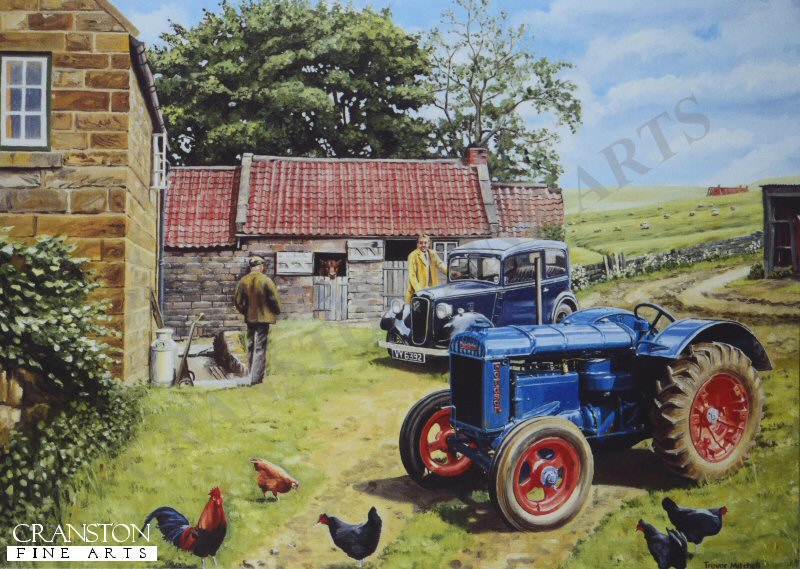 Farmyard Fordson by David Weston [Greetings Card]