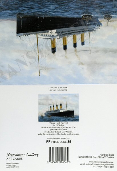Titanic - Irish Farewell by Ed Walker [Greetings Card]