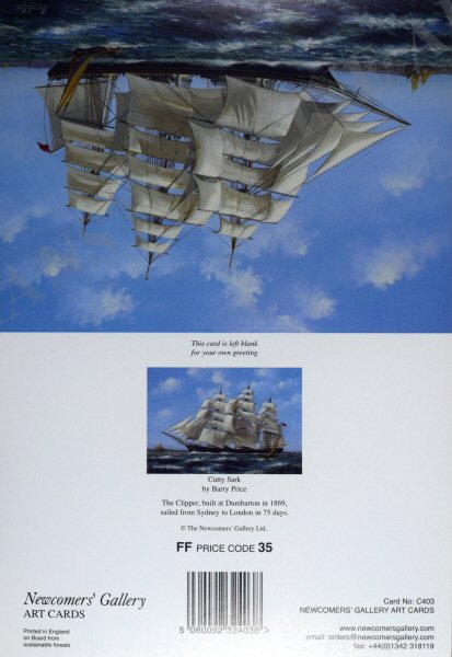 Cutty Sark by Barry Price [Greetings Card]