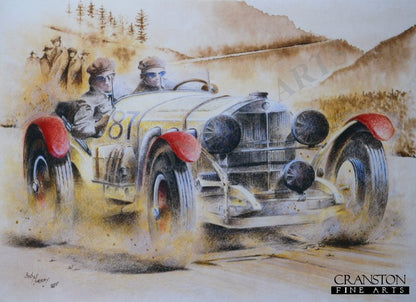 Mercedes SSK (L) by Bob Murray [Greetings Card]