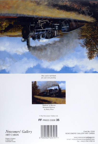 Baldwin at Brecon Mountain Railway by Barry Price [Greetings Card]