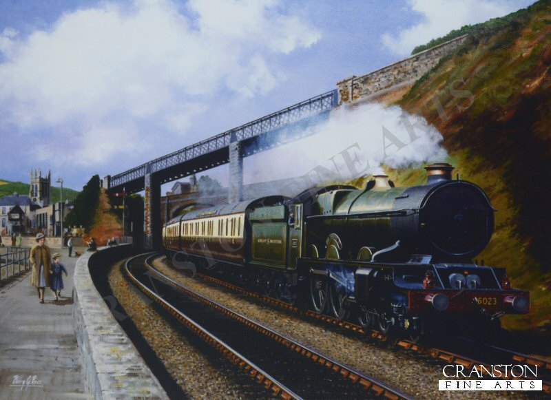 King Edward II at Teignmouth by Barry Price [Greetings Card]