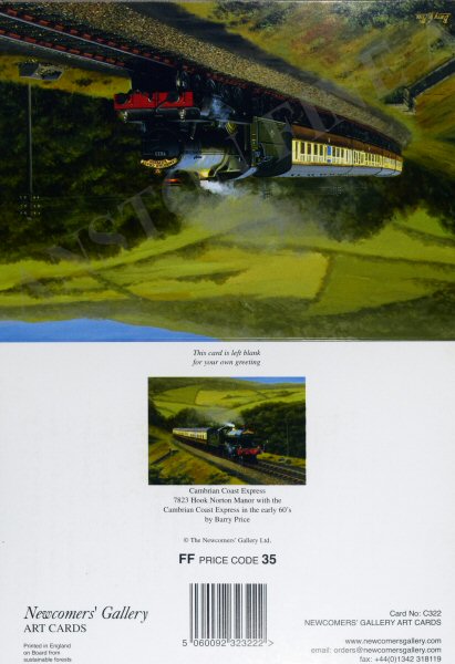 Cambrian Coast Express by Barry Price [Greetings Card]