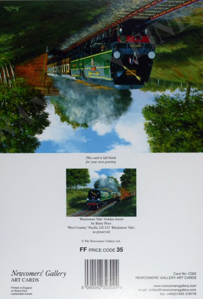 'Blackmoor Vale' Golden Arrow by Barry Price [Greetings Card]