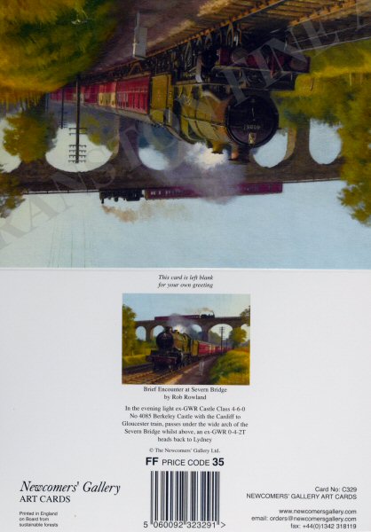 Brief Encounter at Severn Bridge by Rob Rowland [Greetings Card]