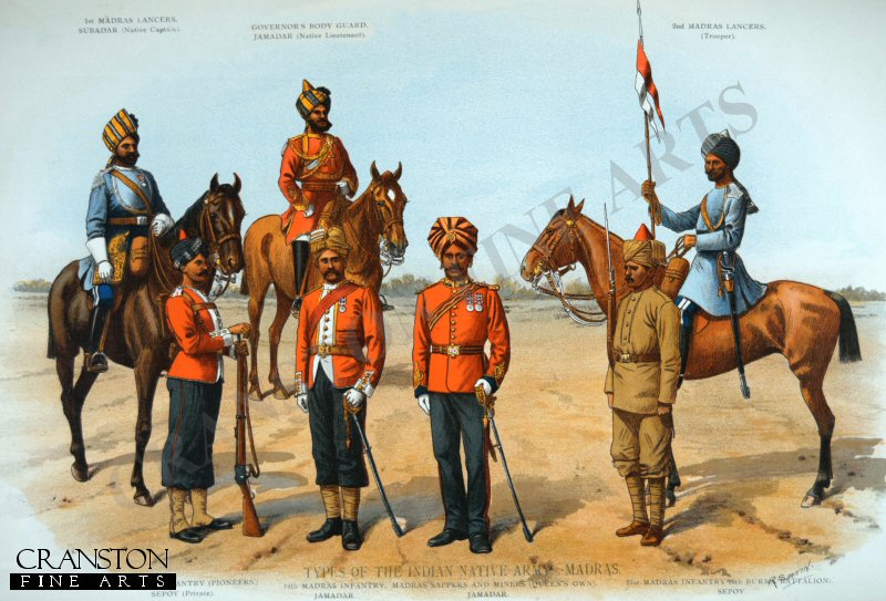 Types of the Indian Native Army Madras by Richard Simkin [New Print Edition]