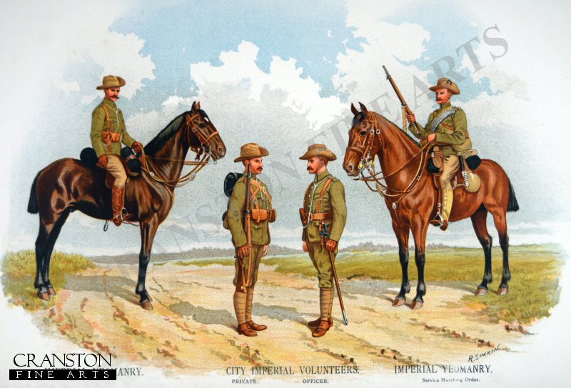 City Imperial Volunteers and Imperial Yeomanry by Richard Simkin [New Print Edition]