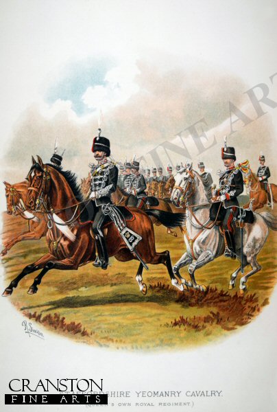 Staffordshire Yeomanry Cavalry (Queen's Own Royal Regiment) by Richard Simkin [New Print Edition]