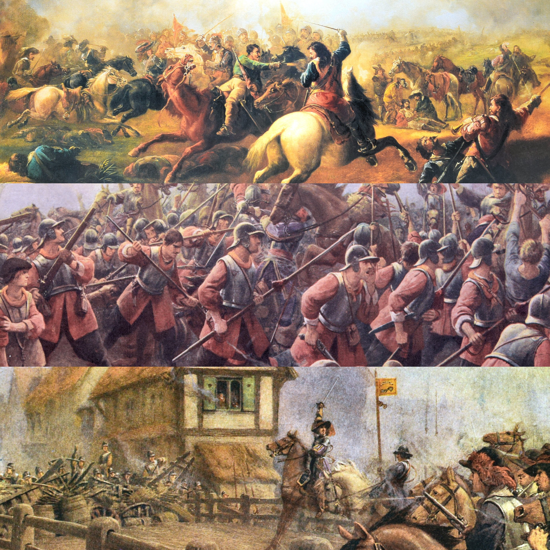 Set of 3 English Civil War Postcards (New November 2024) [Multipack]