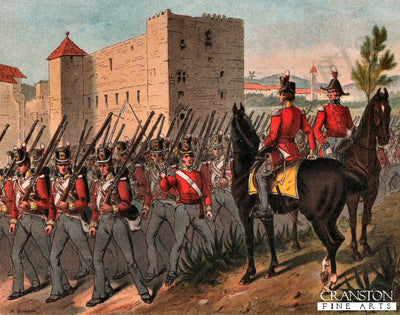 British Infantry of the Line on Service in the Peninsula 1813 by Richard Simkin.