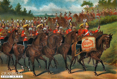 Band of the 2nd Dragoon Guards (Queen&#39;s Bays) by Richard Simkin.