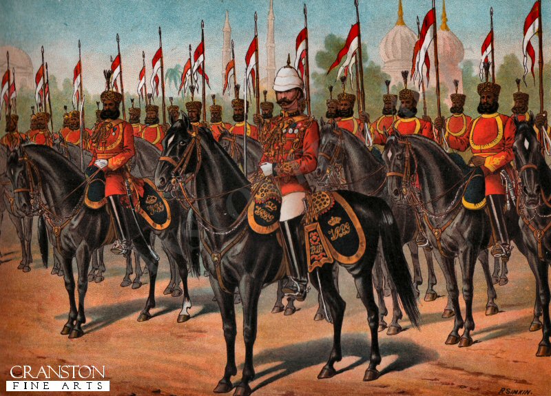 The Viceroy's Body Guard by Richard Simkin. [Original Chromolithograph]