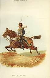 14th Hussars by Richard Simkin [Antique]