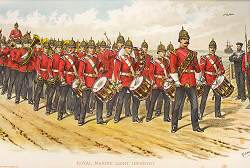 Royal Marine Light Infantry by Richard Simkin [Antique]