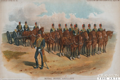 Royal Horse Artillery by Richard Simkin. [Antique]