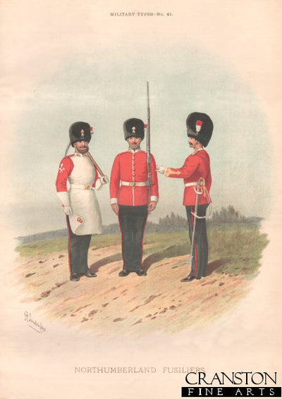 Northumberland Fusiliers by Richard Simkin [Antique]