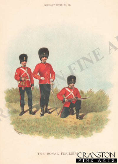 The Royal Fusiliers by Richard Simkin. [Postcard]