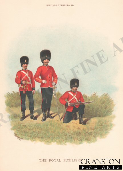 The Royal Fusiliers by Richard Simkin. [Postcard]