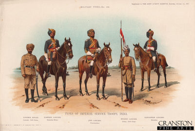 Type of the Imperial Service Troops, India (No.2) by Richard Simkin [Antique Print]