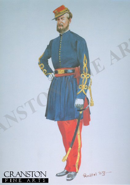 53rd New York Volunteers Officer (DEpineuil Zouaves) 1861 by Richard Knotel. [Print]