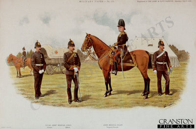 Army Medical Corps  by Richard Simkin [Antique]