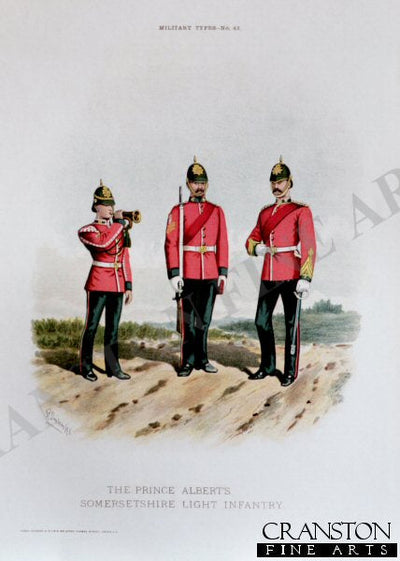 The Somerset Light Infantry (the Prince Alberts) by Richard Simkin [Antique]