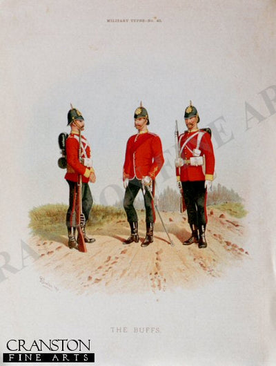 Royal East Kent Regiment, The Buffs by Richard Simkin [Antique]