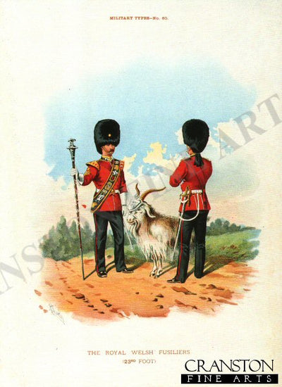 The Welch Fusiliers by Richard Simkin [Antique]