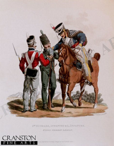 3rd Hussars Infantry, Kings German Legion by Stadler [Antique]