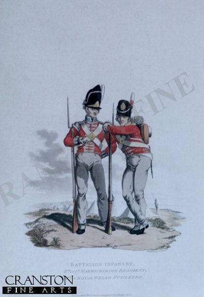 Battalion Infantry, 6th or Warwickshire Regiment, 23rd or Royal Welsh Fusiliers [Antique]