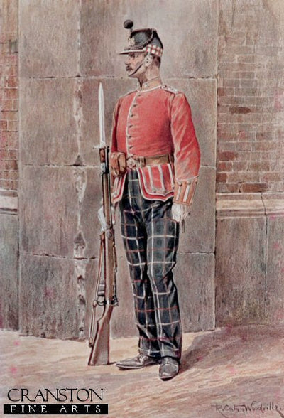 The Highland Light Infantry by Richard Caton Woodville [Antique]