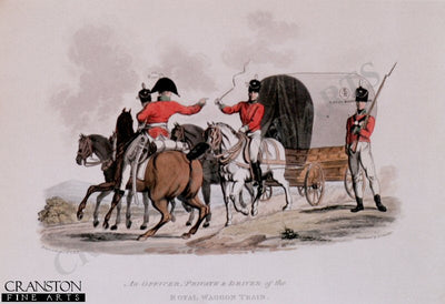 An Officer, Private and Driver of the Royal Waggon Train [Antique]