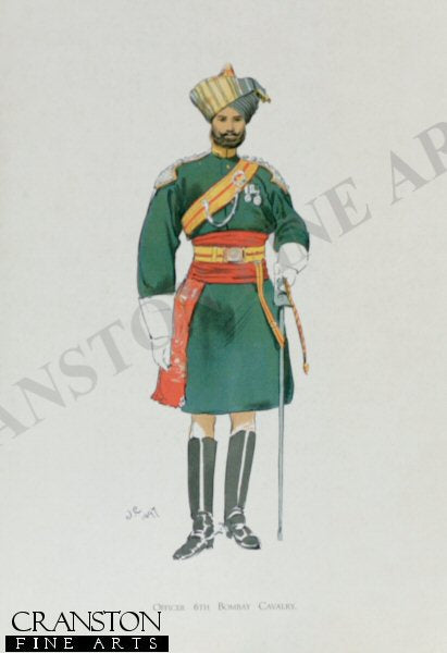 Officer 6th Bombay Cavalry by John Charlton (1897) [Antique]
