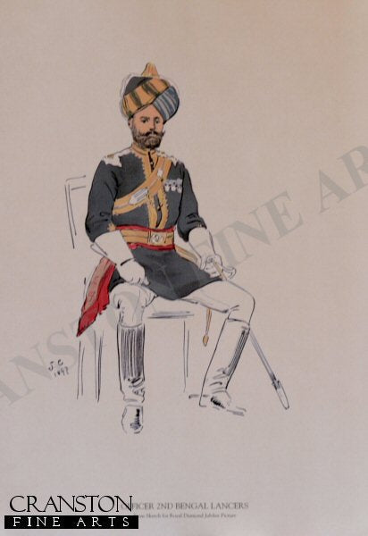 Selection of 3 Victorian Era Indian Regimental Prints by John Charlton. [Multipack]