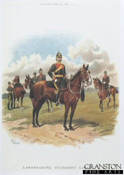 Lanarkshire Yeomanry by Richard Simkin [Antique]