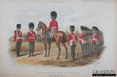 Princess Victoria&#39;s The Royal Irish Fusiliers by Richard Simkin [Antique]