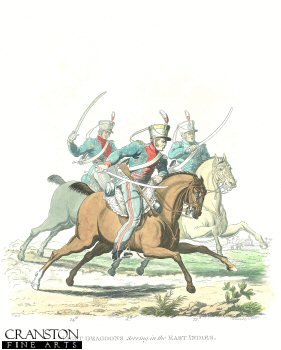 Light Dragoons Serving in the East Indies [Antique]