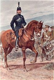The Devonshire Regiment by Richard Caton Woodville. [Antique]