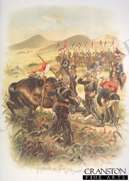 Finding the Body of the Prince Imperial, 2nd June 1879 by Harry Payne. [Postcard]