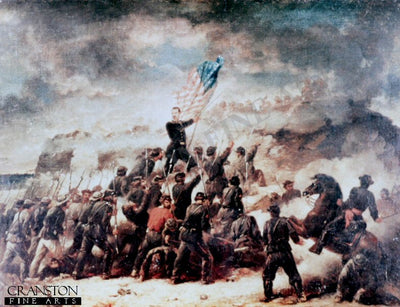Union Assault on Confederate Works by Winner. [print]