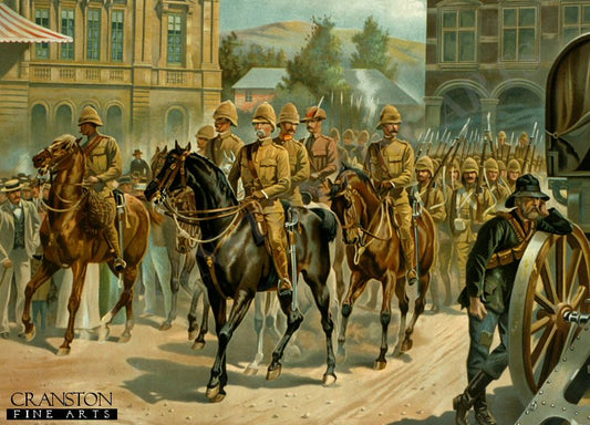 Lord Roberts Entry into Pretoria by Richard Caton Woodville. [Postcard]