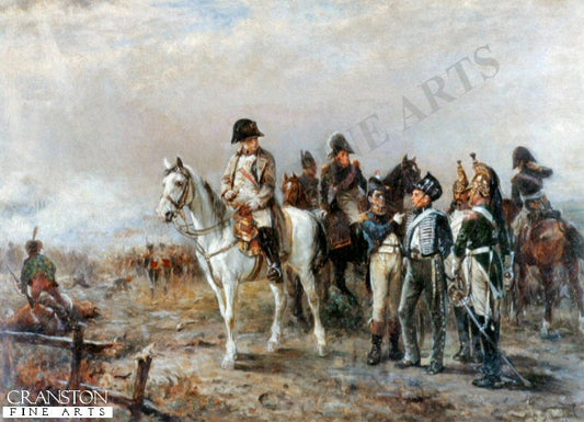 The Decisive Moment at Waterloo by Robert Hillingford. [Postcard]